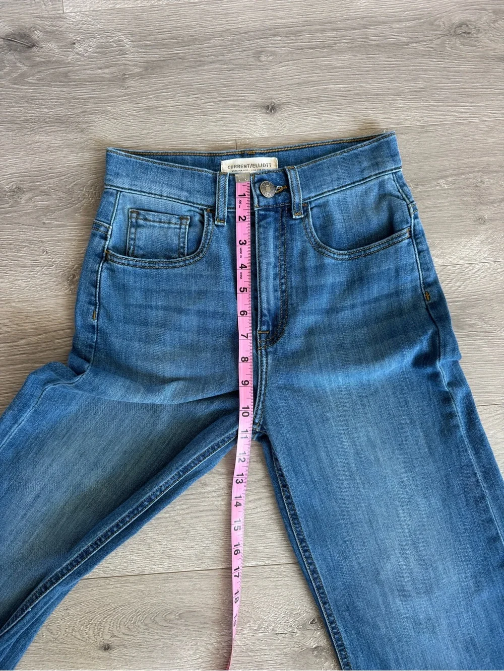Current/Elliot Wide Leg Jeans The Navigator in Doheny Size 25